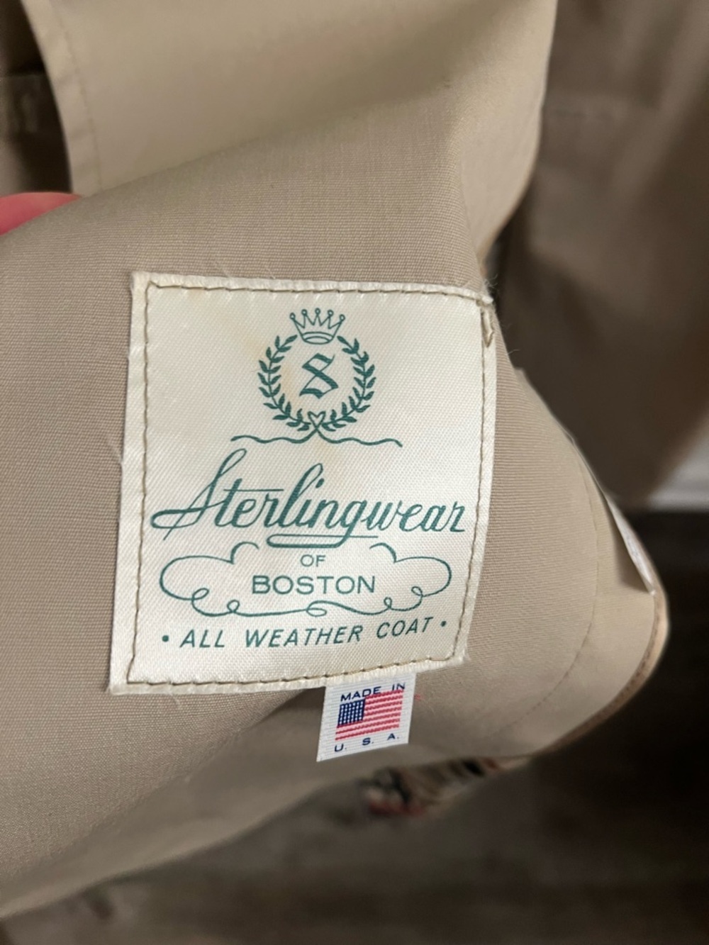 Vintage Sterlingwear Boston Trench Coat All Weather - Picture 4 of 4